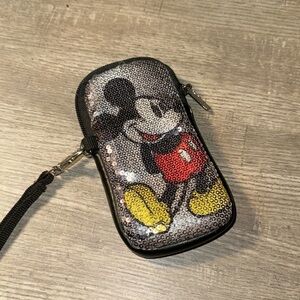 Sequined Mickey Mouse D Tech Wristlet IPHONE Android